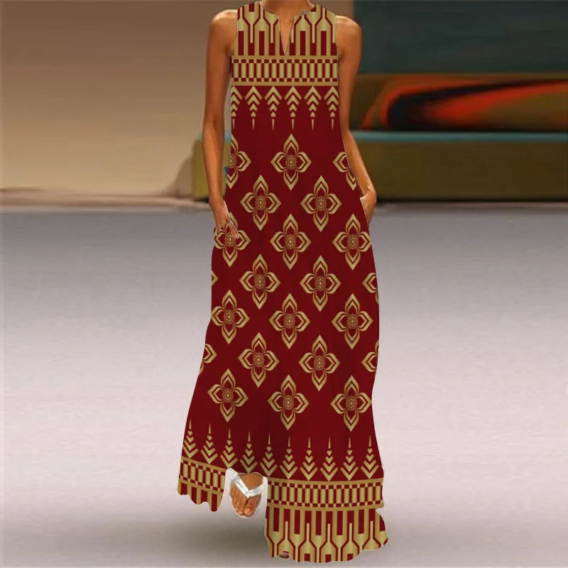 Robe d'Été Artistique – Élégance, Confort & Liberté
