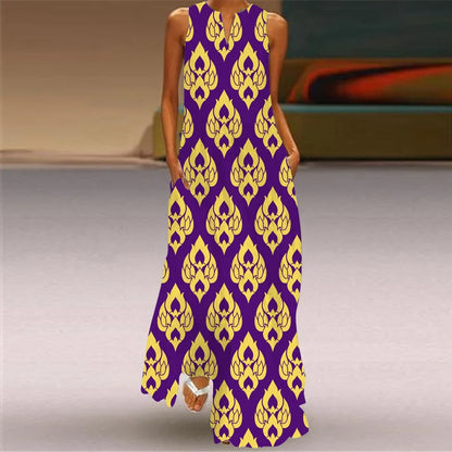 Robe d'Été Artistique – Élégance, Confort & Liberté