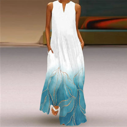 Robe d'Été Artistique – Élégance, Confort & Liberté