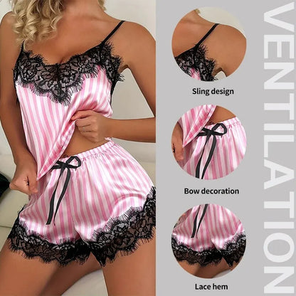 Pyjama Satin Femme – Confort Absolu Pour Vos Soirées d'Été