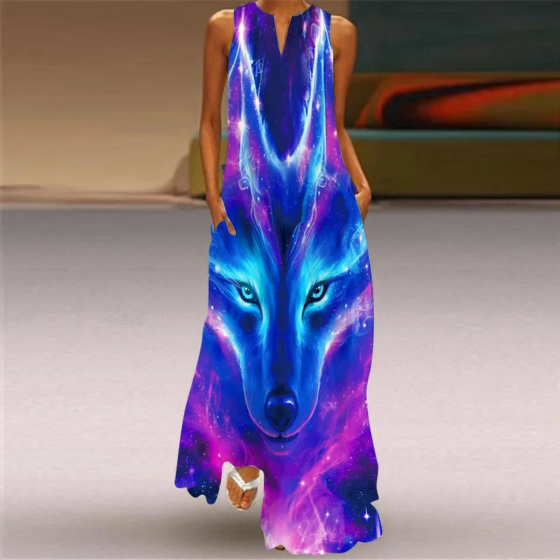 Robe d'Été Artistique – Élégance, Confort & Liberté