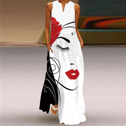 Robe d'Été Artistique – Élégance, Confort & Liberté