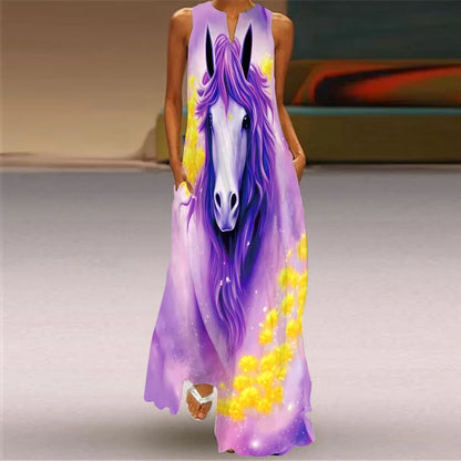 Robe d'Été Artistique – Élégance, Confort & Liberté