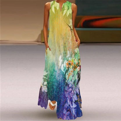 Robe d'Été Artistique – Élégance, Confort & Liberté