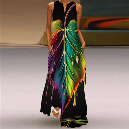 Robe d'Été Artistique – Élégance, Confort & Liberté