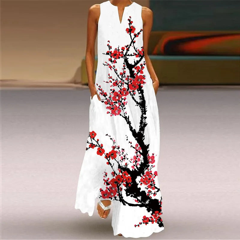 Robe d'Été Artistique – Élégance, Confort & Liberté