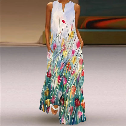 Robe d'Été Artistique – Élégance, Confort & Liberté