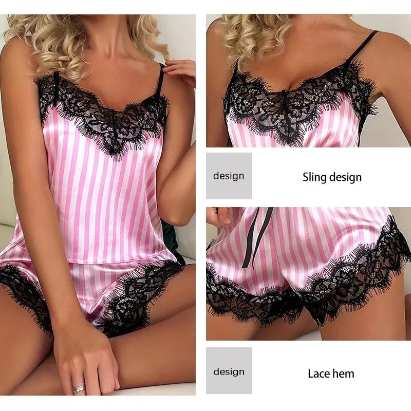 Pyjama Satin Femme – Confort Absolu Pour Vos Soirées d'Été