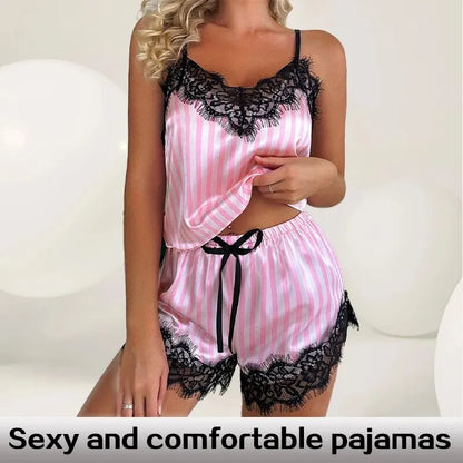 Pyjama Satin Femme – Confort Absolu Pour Vos Soirées d'Été