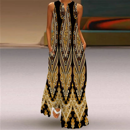 Robe d'Été Artistique – Élégance, Confort & Liberté