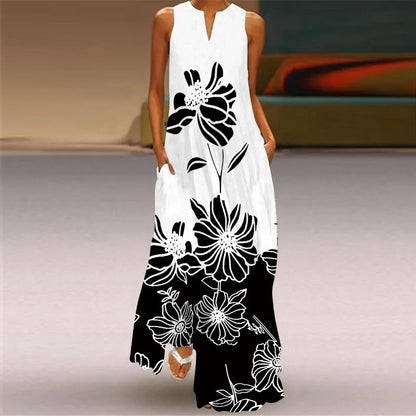 Robe d'Été Artistique – Élégance, Confort & Liberté